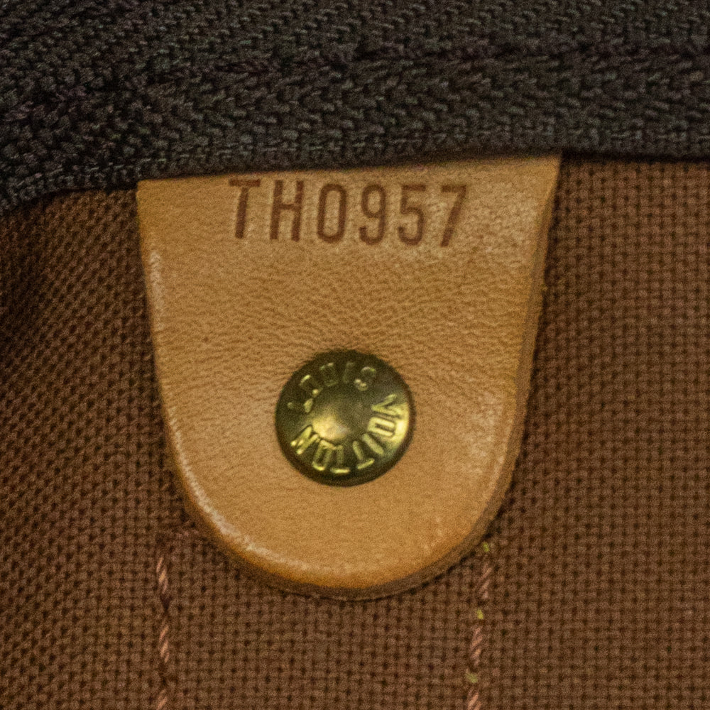 Keepall 60 Vintage en toile monogramme marron