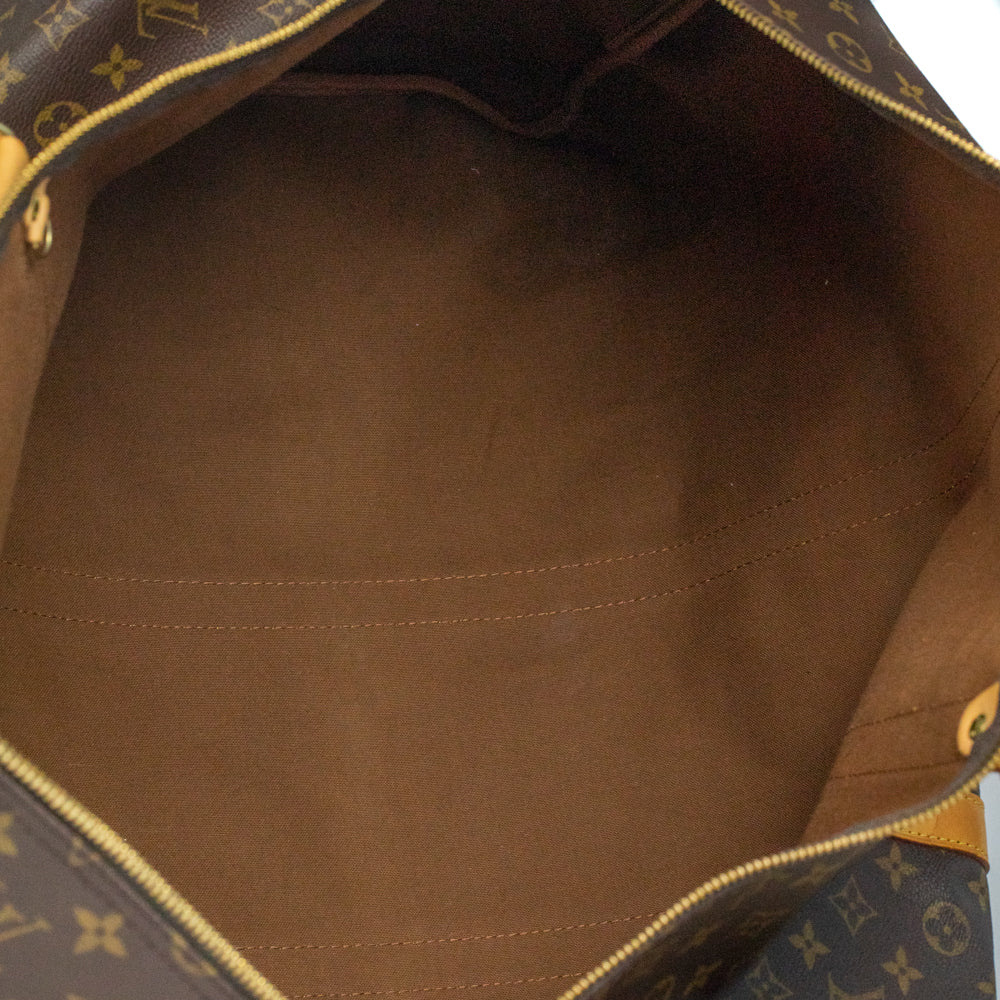 Keepall 60 Vintage en toile monogramme marron