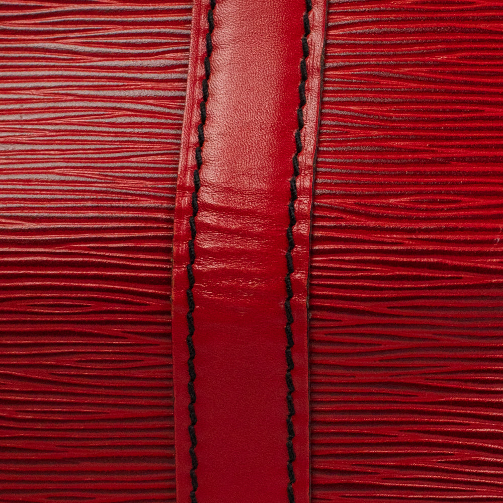 Keepall 50 Vintage en cuir rouge
