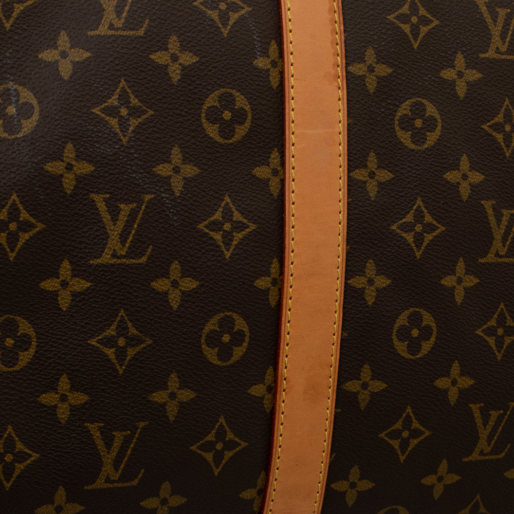 Keepall 60 Vintage en toile monogramme marron