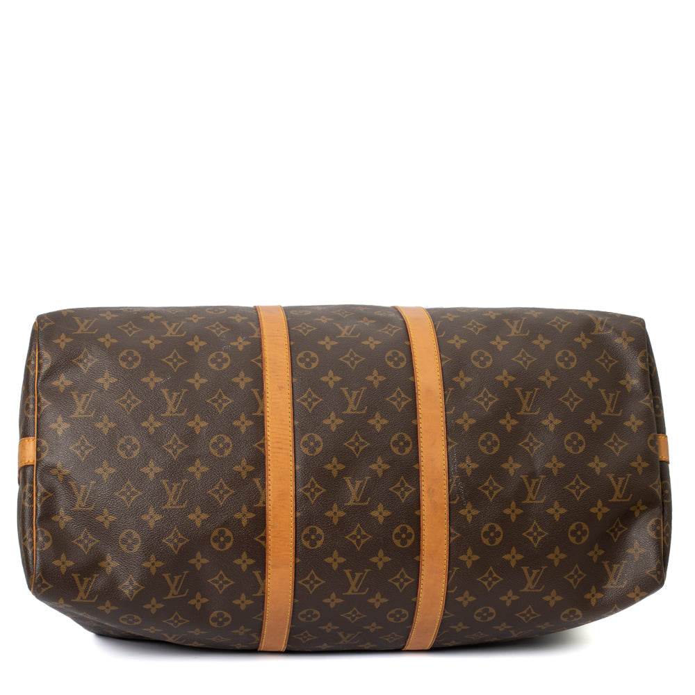 Keepall 55 Vintage en toile monogramme marron