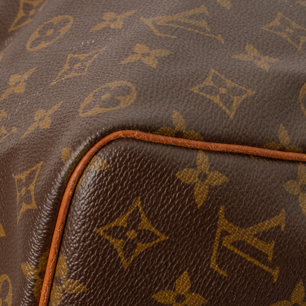 Keepall 55 Vintage en toile monogramme marron