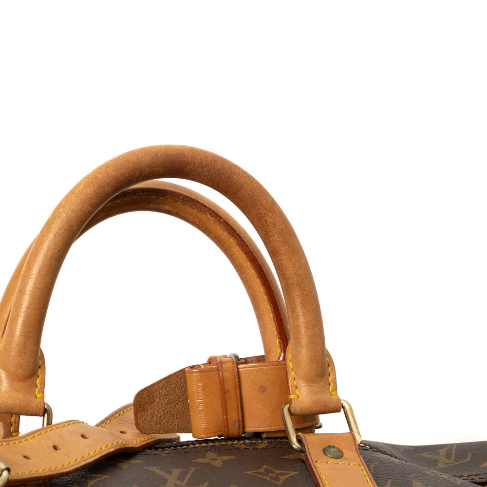 Keepall 55 Vintage en toile monogramme marron