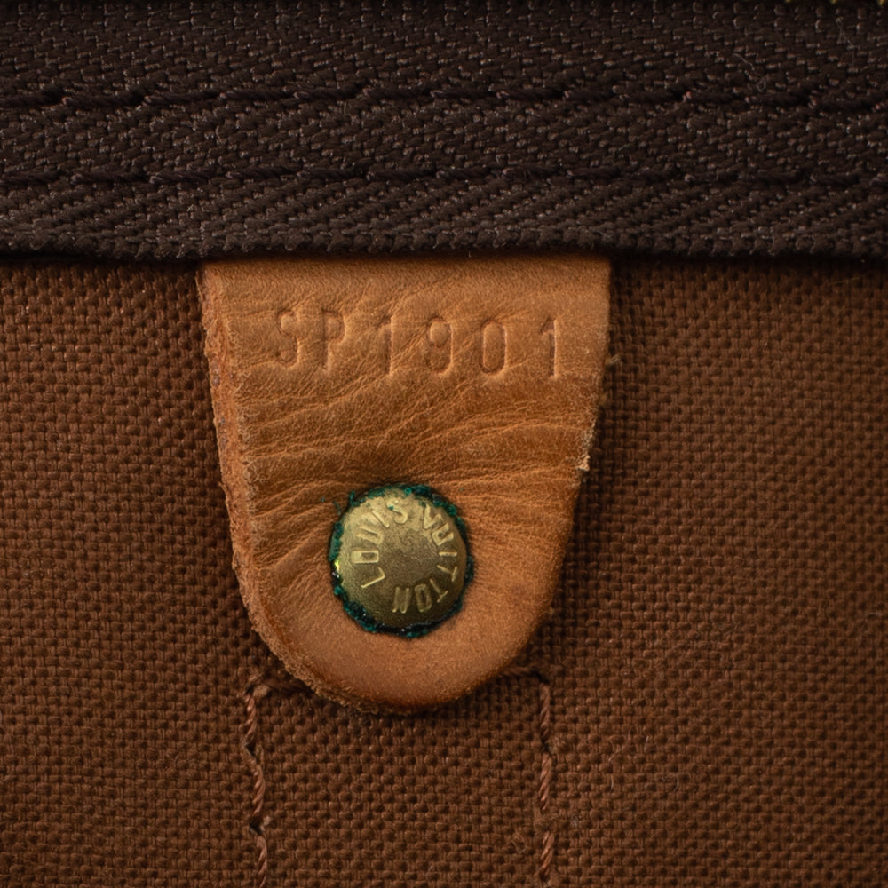 Keepall 55 Vintage en toile monogramme marron