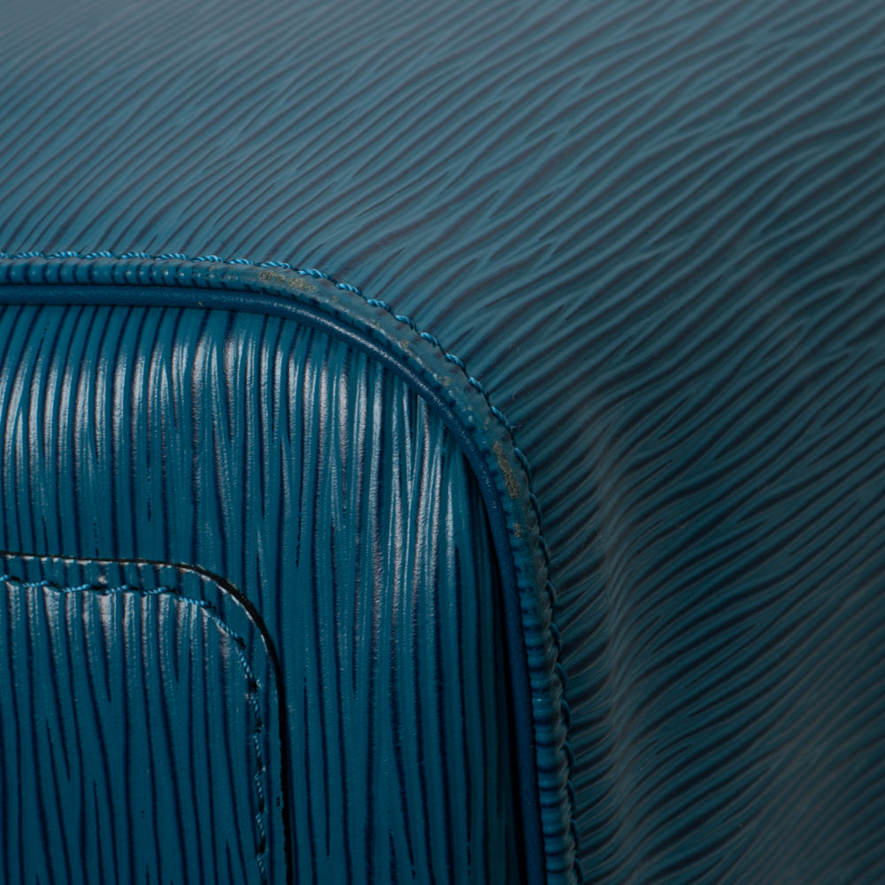 Keepall 50 Vintage en cuir épi bleu