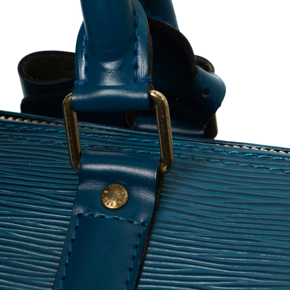 Keepall 50 Vintage en cuir épi bleu