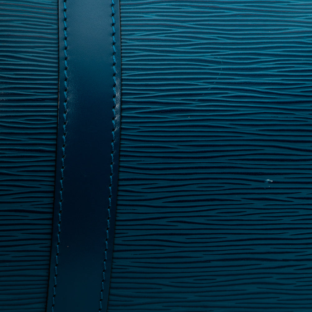 Keepall 50 Vintage en cuir épi bleu