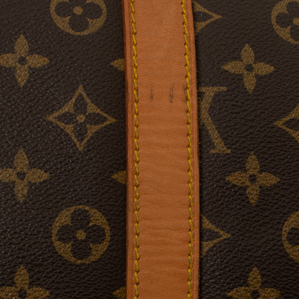 Keepall 55 Vintage en toile monogramme marron