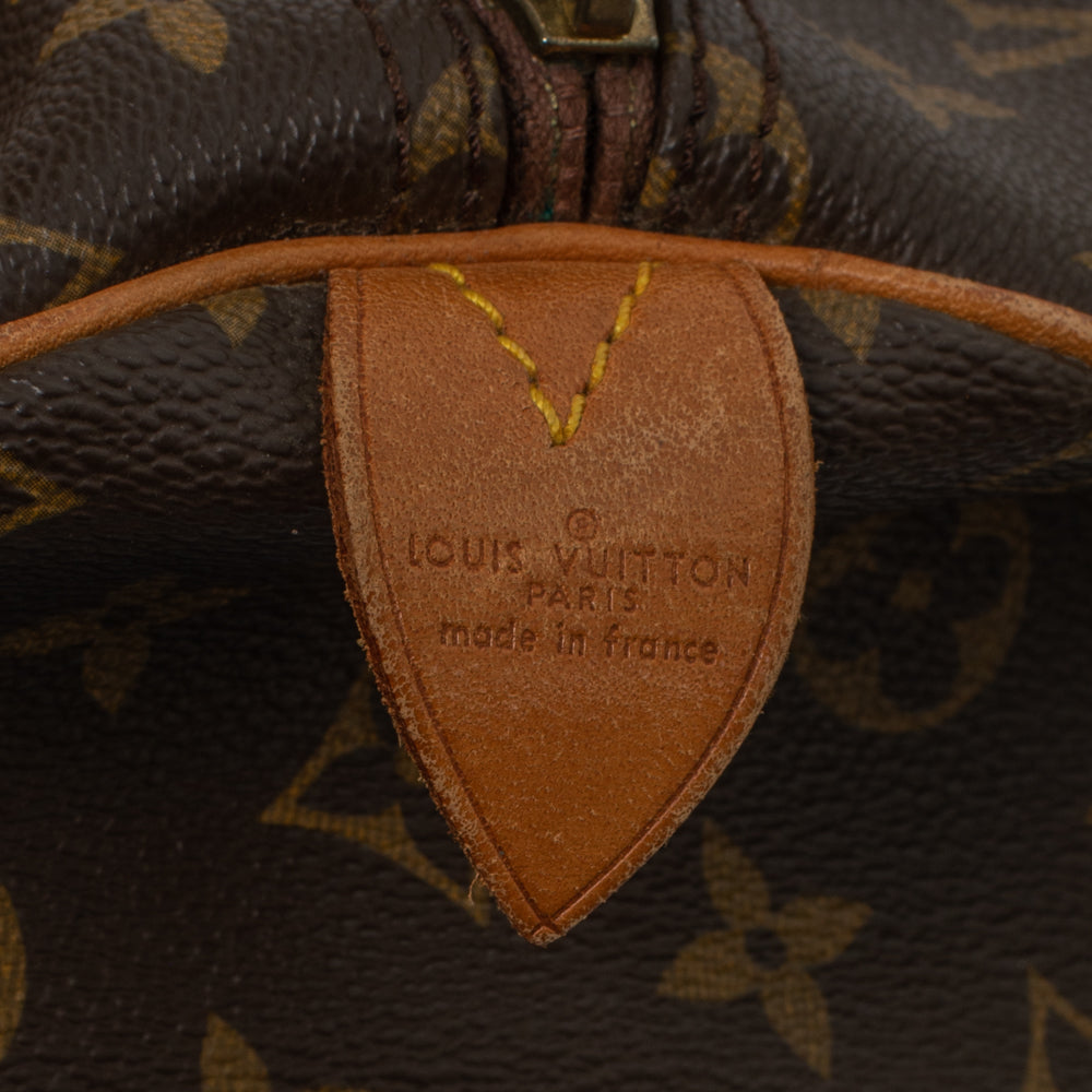 Keepall 55 Vintage en toile monogramme marron
