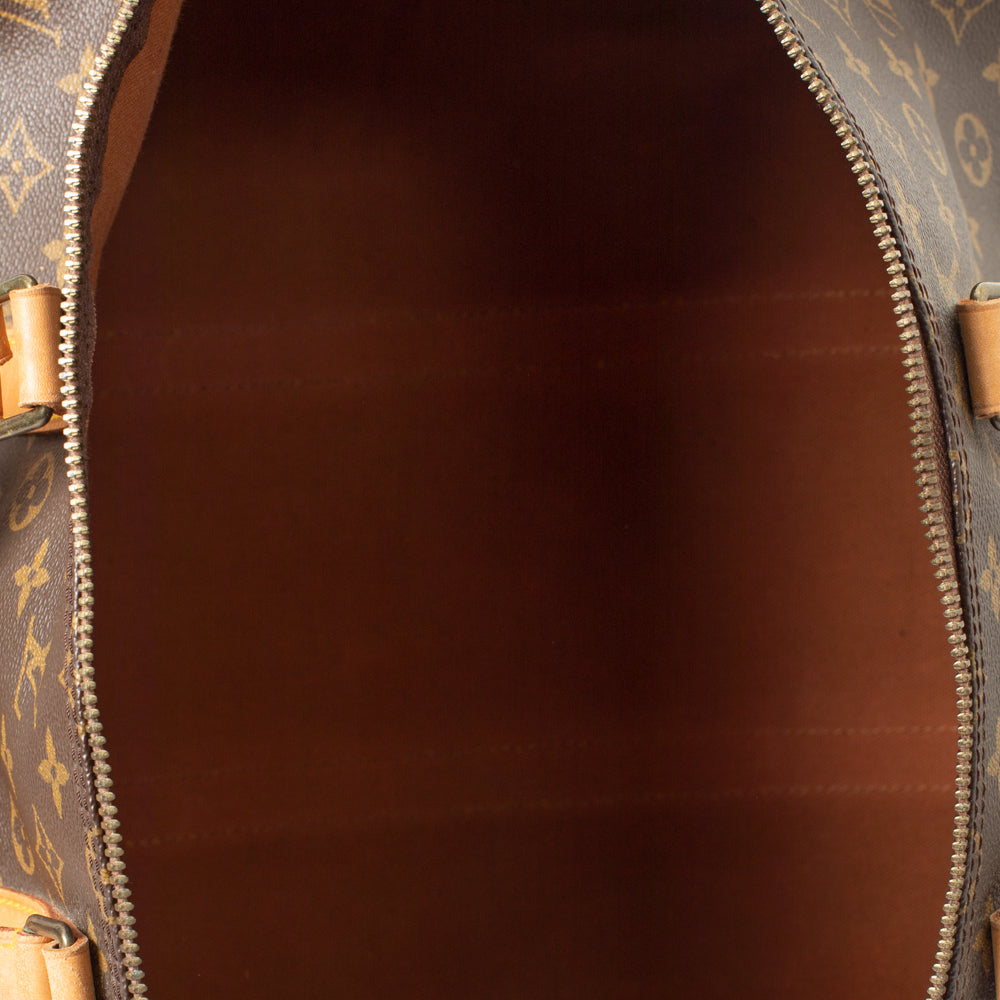 Keepall 55 Vintage en toile monogramme marron