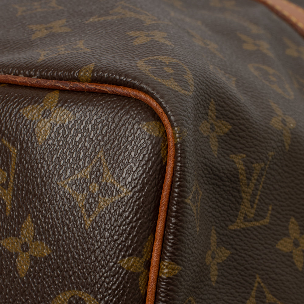 Keepall 50 Vintage en toile monogramme marron