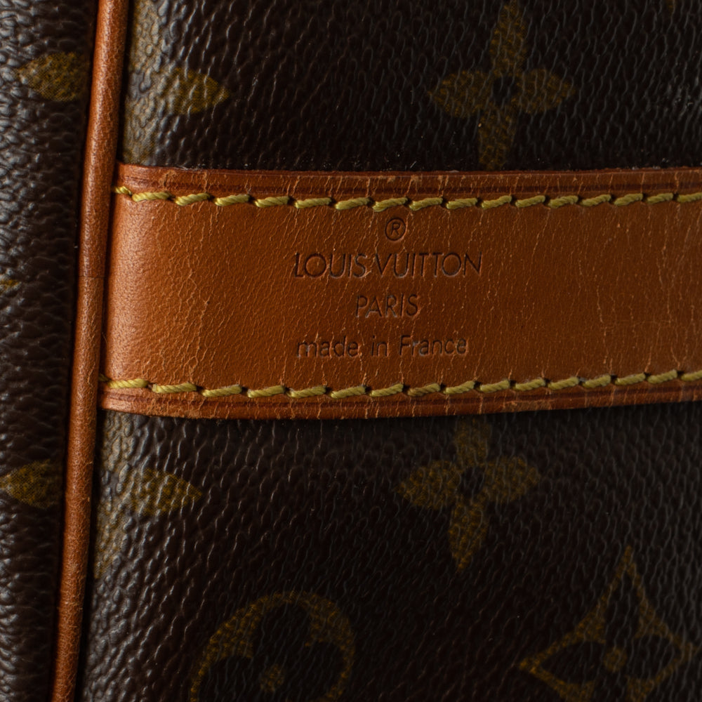 Keepall 50 Vintage en toile monogramme marron