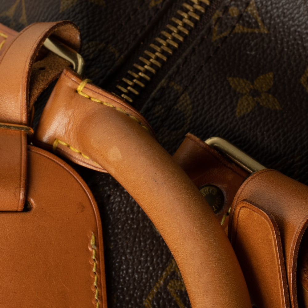 Keepall 50 Vintage en toile monogramme marron