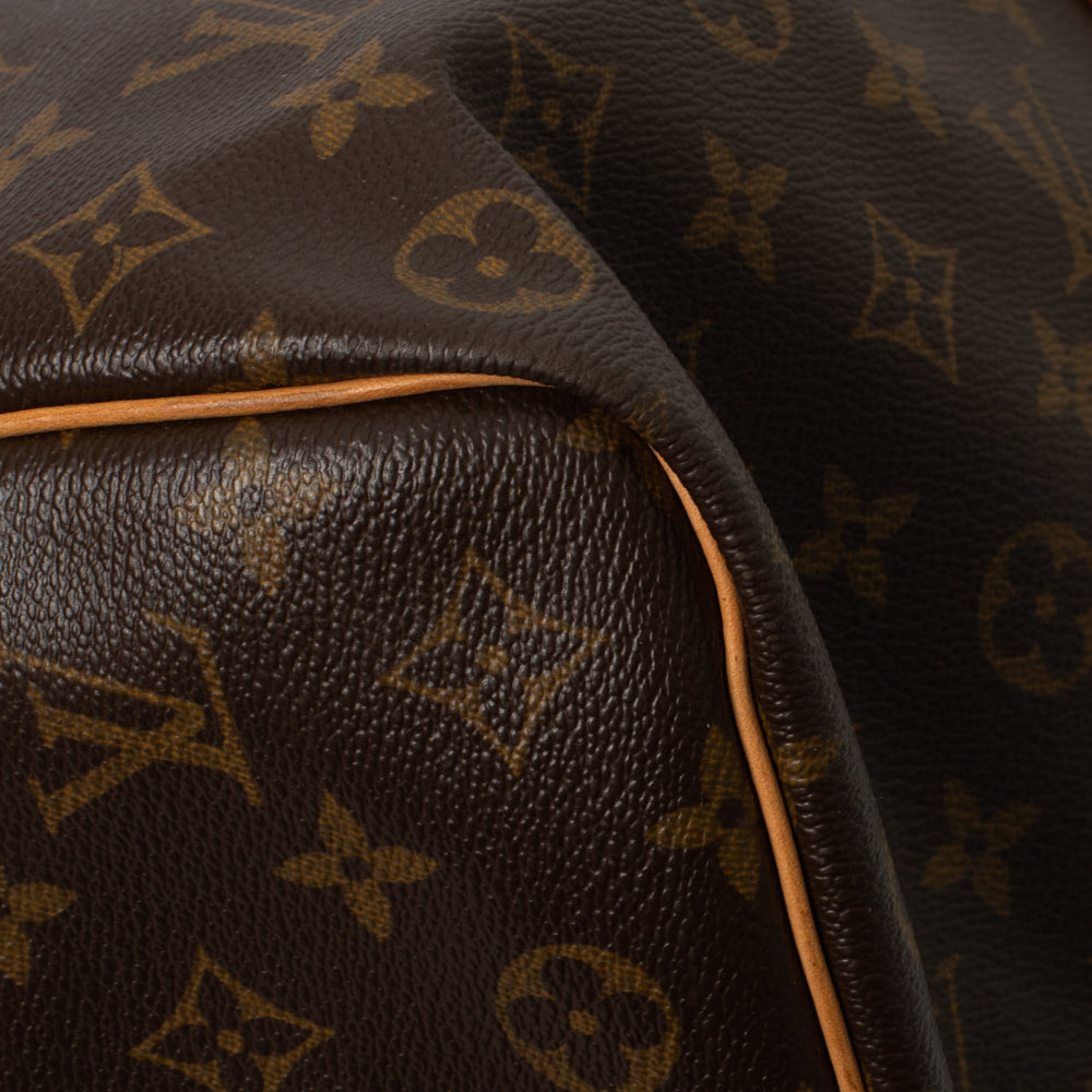 Keepall 50 Vintage en toile monogramme marron