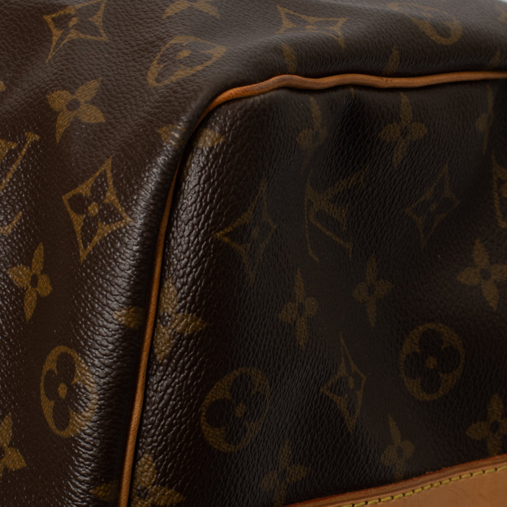 Keepall 50 Vintage en toile monogramme marron