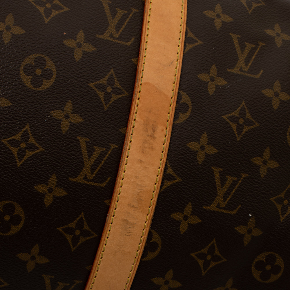 Keepall 50 Vintage en toile monogramme marron