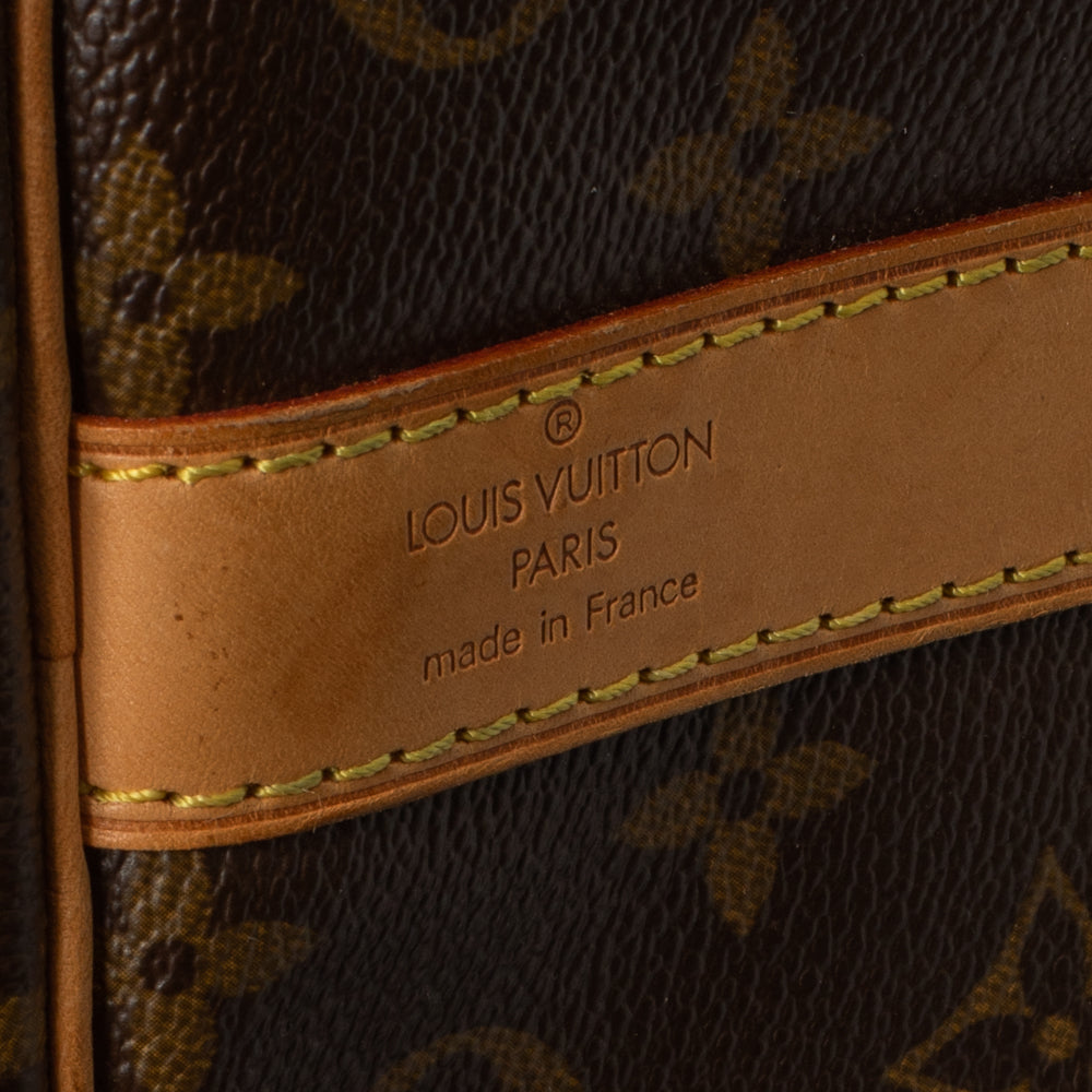 Keepall 50 Vintage en toile monogramme marron