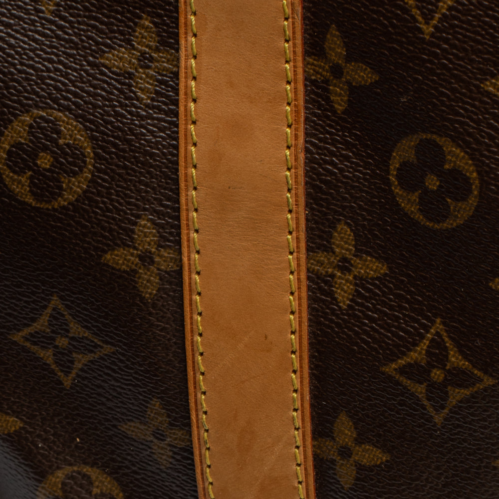 Keepall 50 Vintage en toile monogramme marron