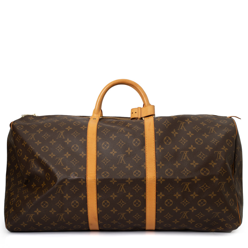 Keepall 60 Vintage en toile monogramme marron