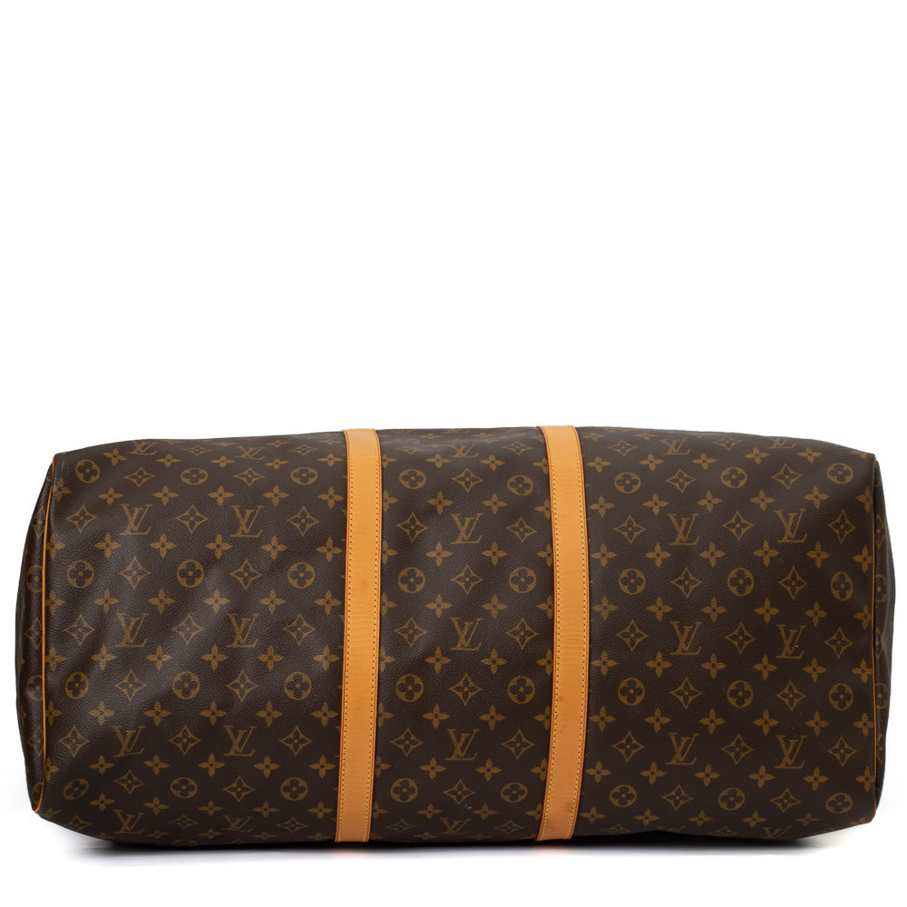 Keepall 60 Vintage en toile monogramme marron
