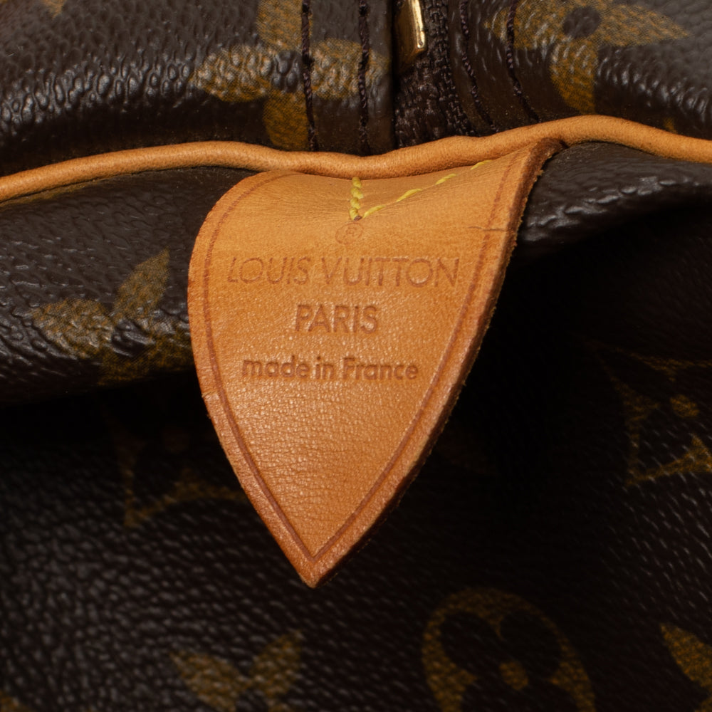 Keepall 60 Vintage en toile monogramme marron