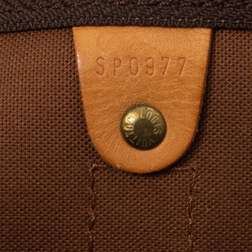 Keepall 60 Vintage en toile monogramme marron