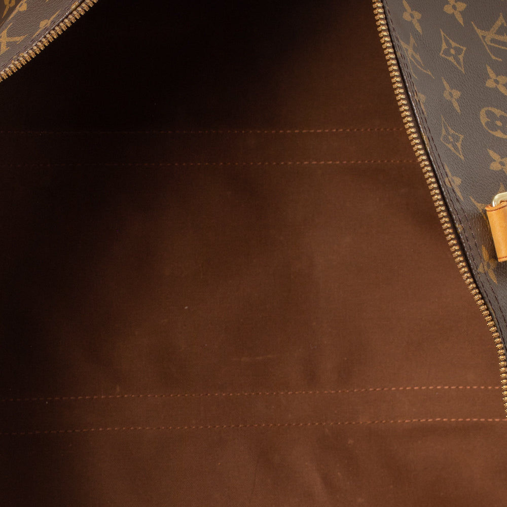 Keepall 60 Vintage en toile monogramme marron