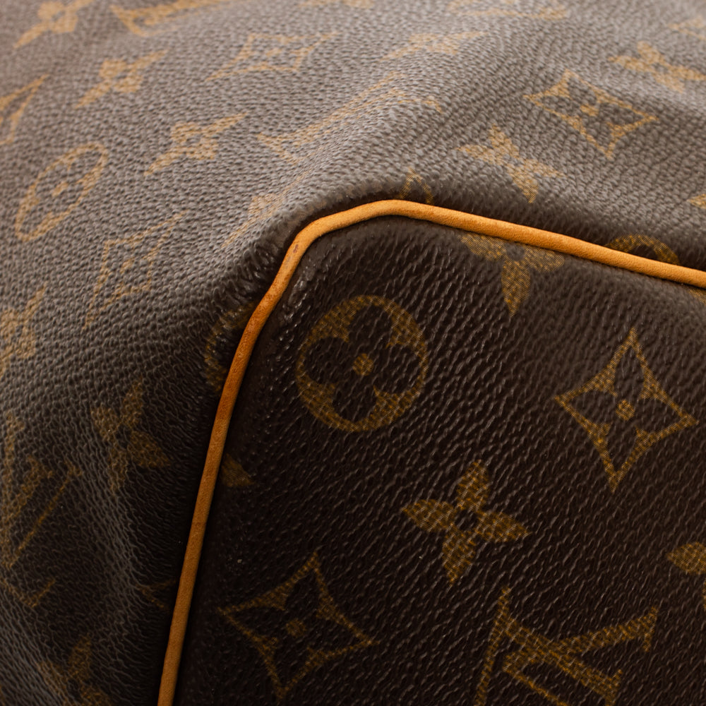 Keepall 45 Vintage en toile monogramme marron