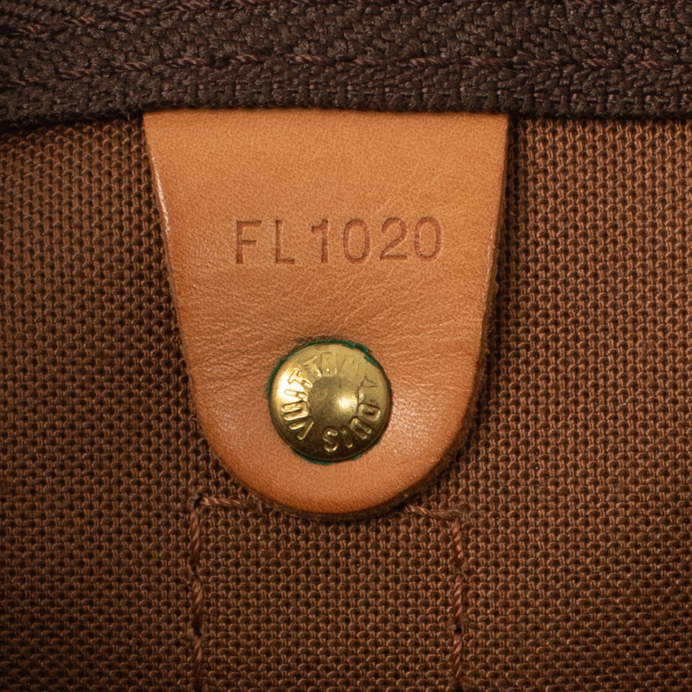 Keepall 45 Vintage en toile monogramme marron