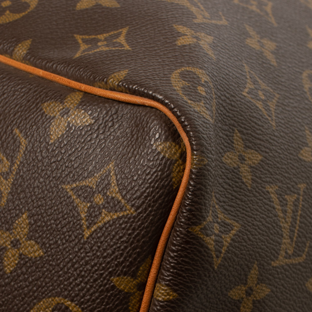 Keepall 50 Vintage en toile monogramme marron