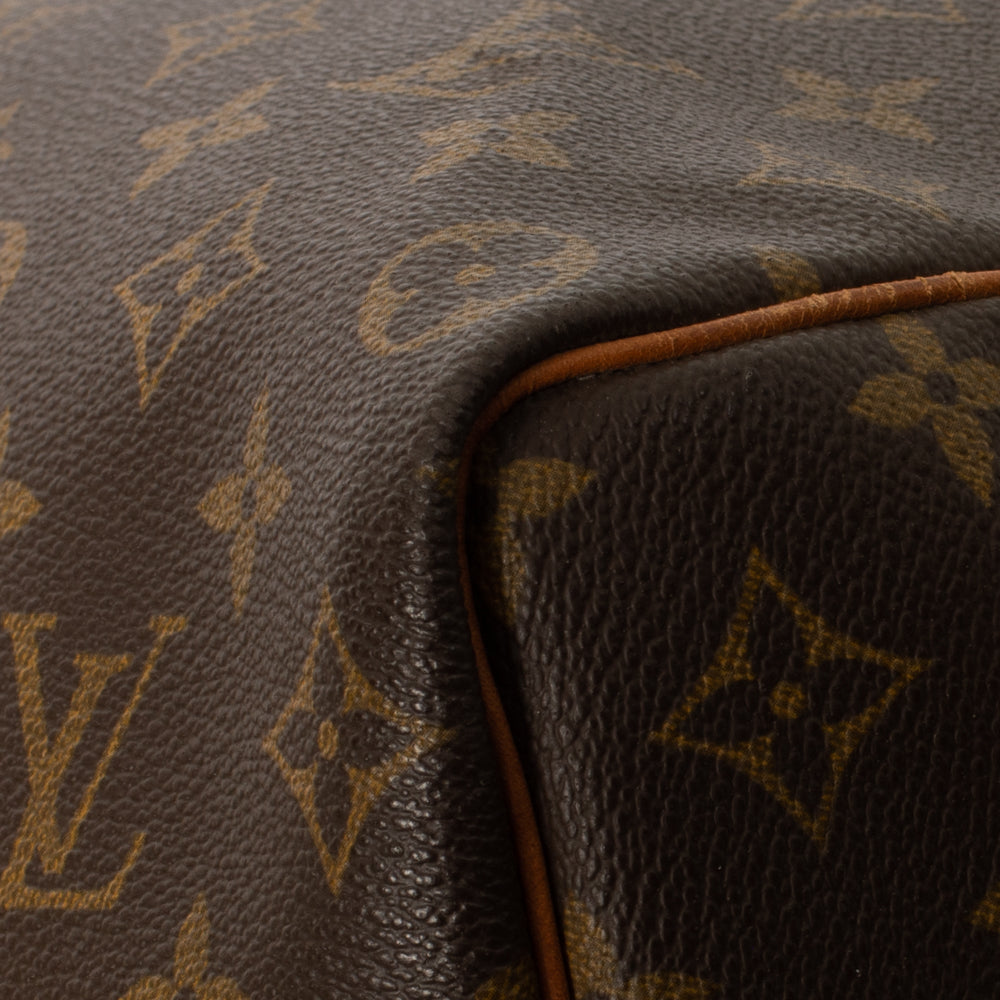 Keepall 50 Vintage en toile monogramme marron