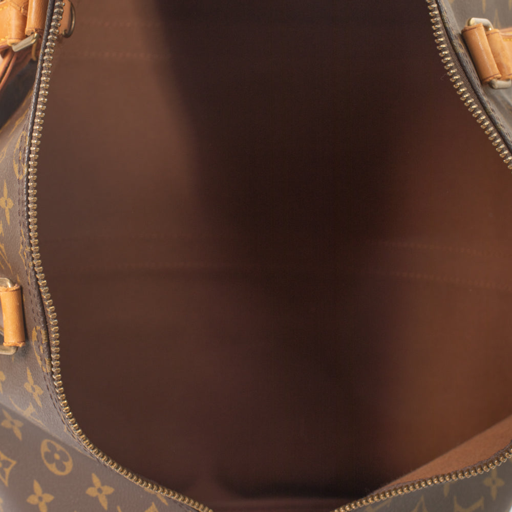 Keepall 50 Vintage en toile monogramme marron