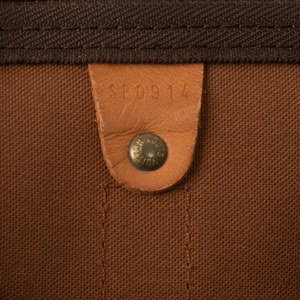Keepall 50 Vintage en toile monogramme marron
