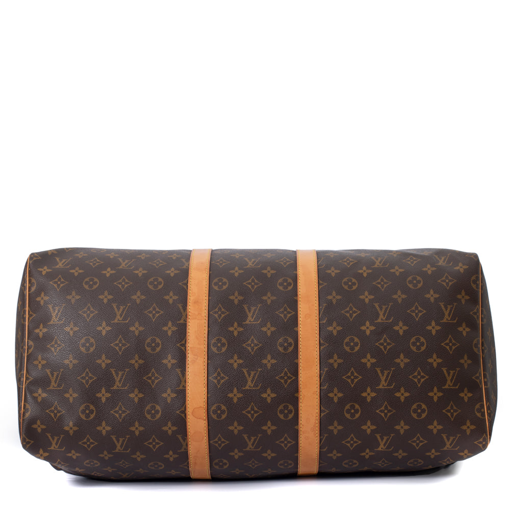 Keepall 55 Vintage en toile monogramme marron