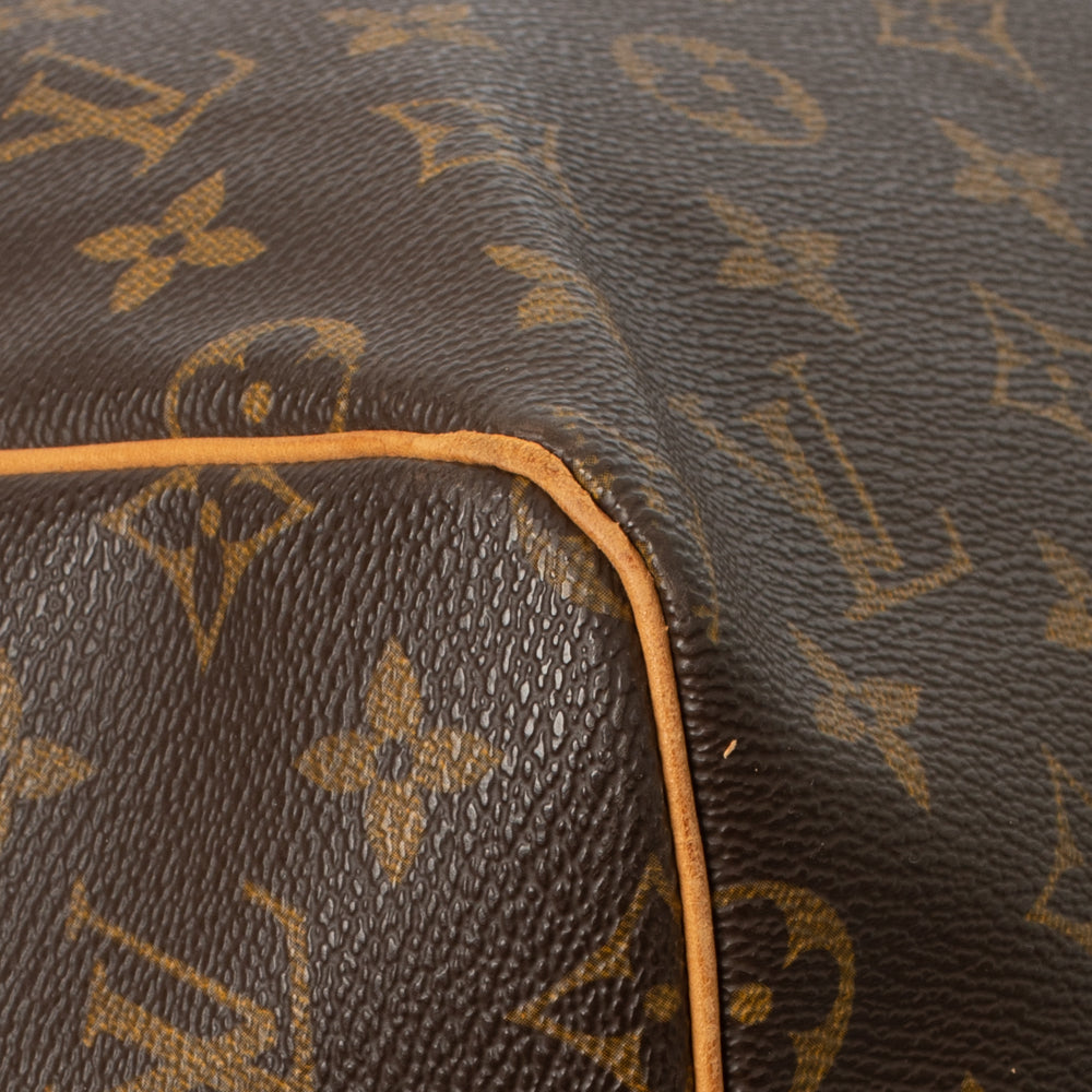 Keepall 55 Vintage en toile monogramme marron