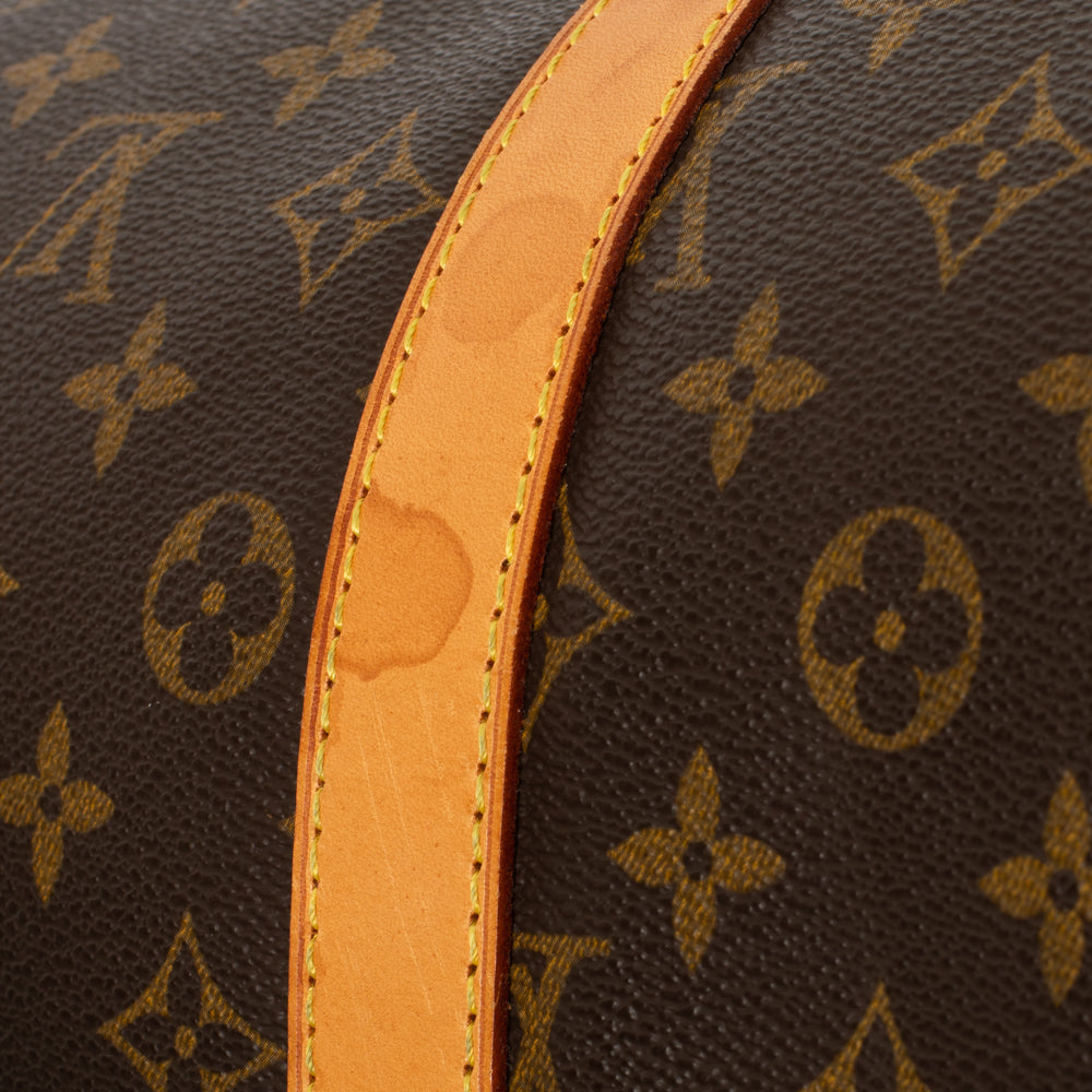Keepall 55 Vintage en toile monogramme marron