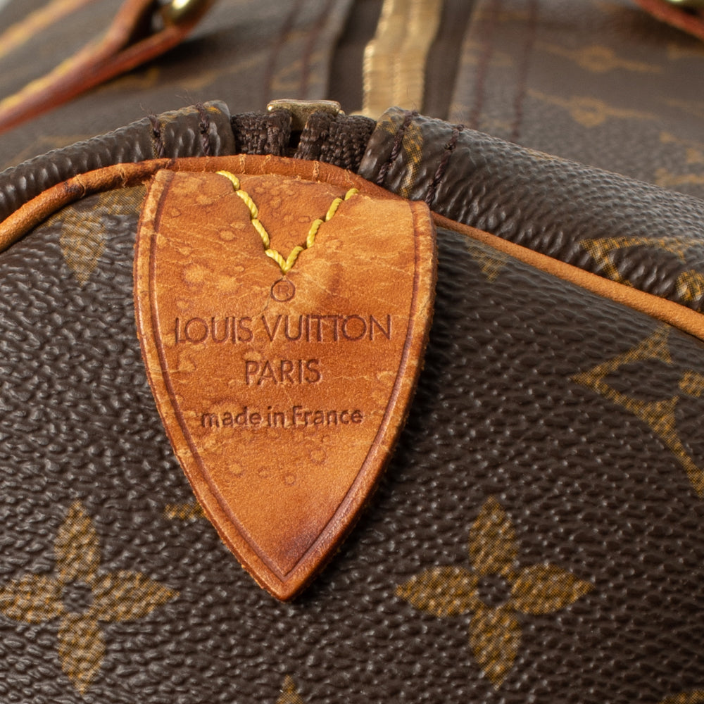 Keepall 55 Vintage en toile monogramme marron