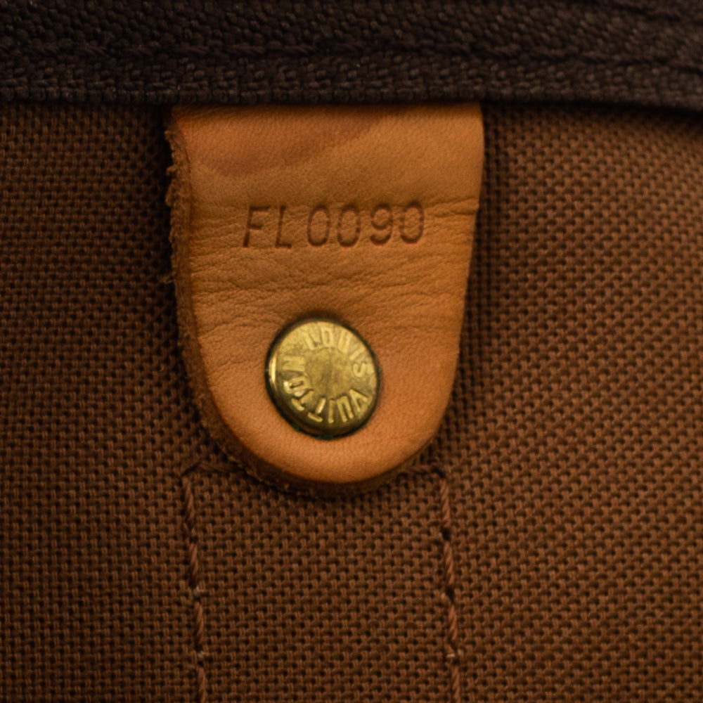 Keepall 55 Vintage en toile monogramme marron