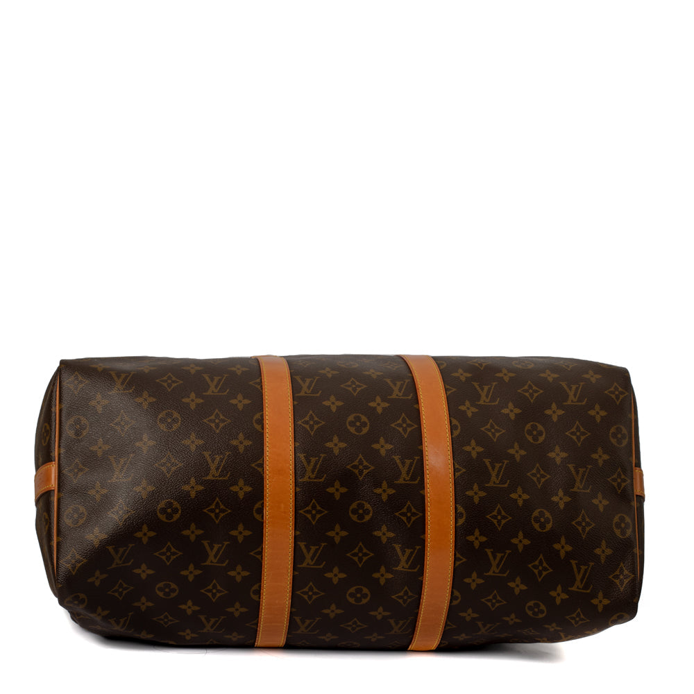 Keepall 50 Vintage en toile monogramme marron