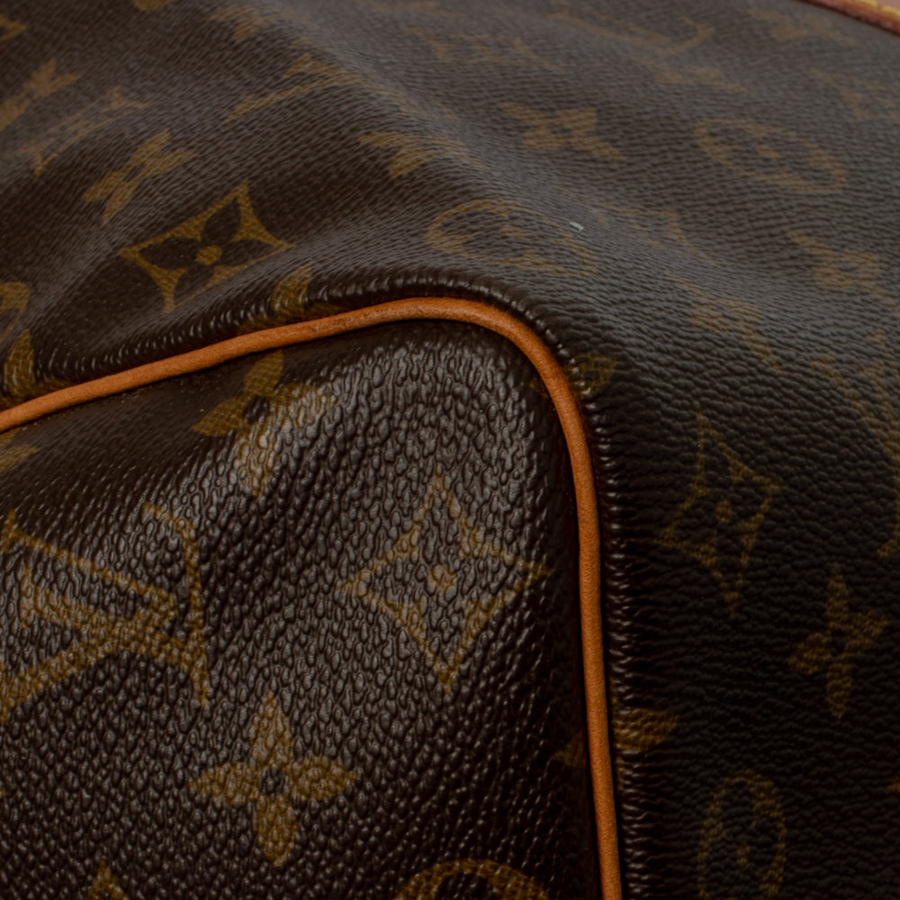 Keepall 50 Vintage en toile monogramme marron