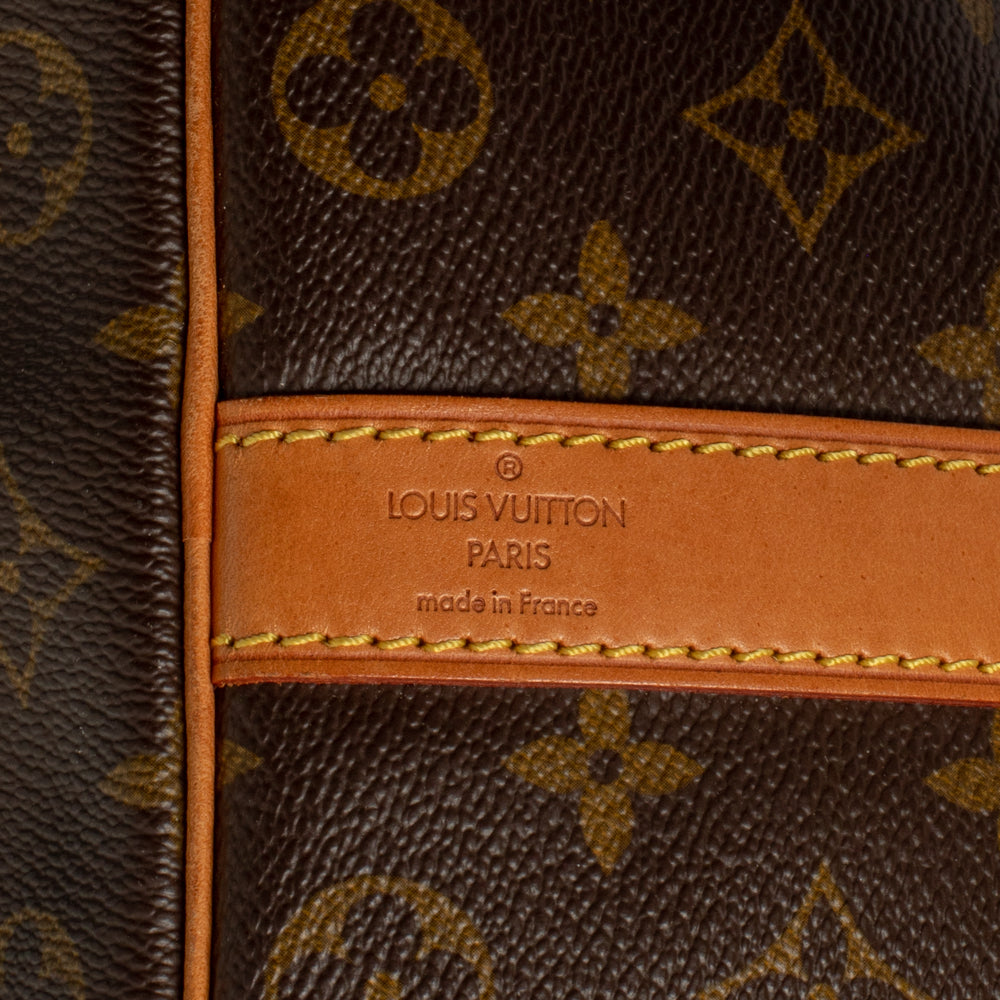 Keepall 50 Vintage en toile monogramme marron