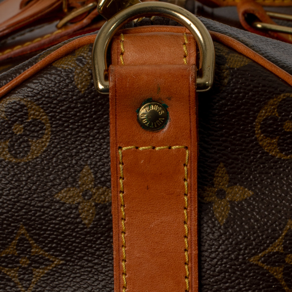 Keepall 50 Vintage en toile monogramme marron