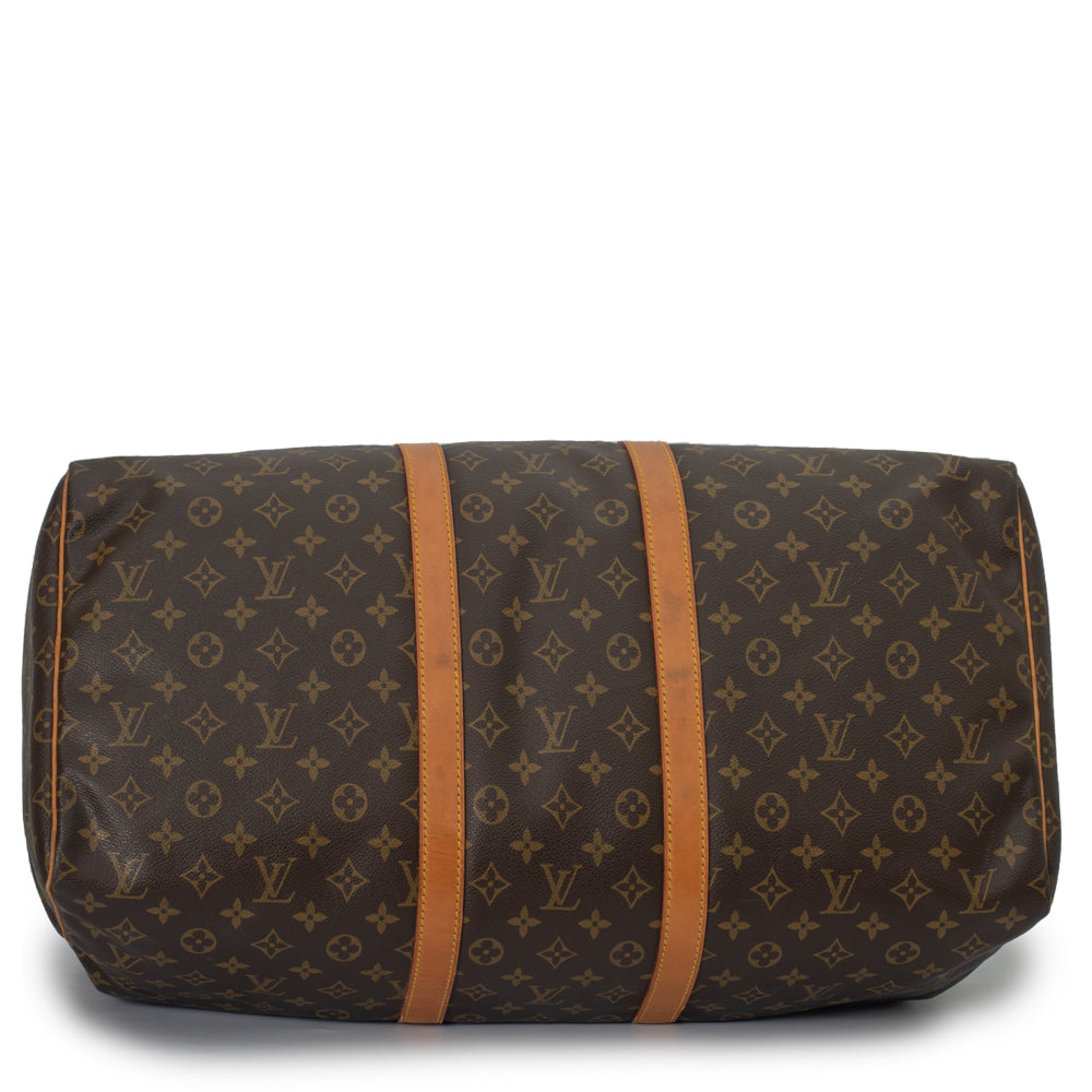 Keepall 55 Vintage en toile monogramme marron
