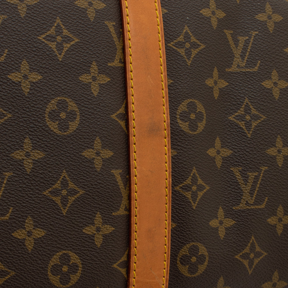 Keepall 55 Vintage en toile monogramme marron