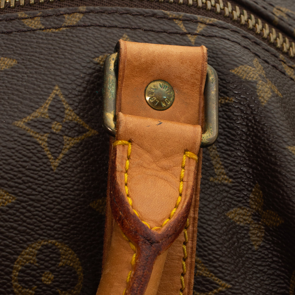 Keepall 55 Vintage en toile monogramme marron