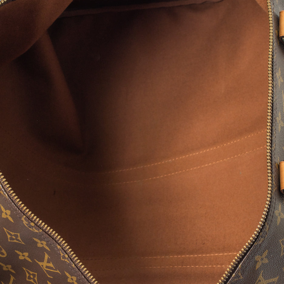 Keepall 55 Vintage en toile monogramme marron