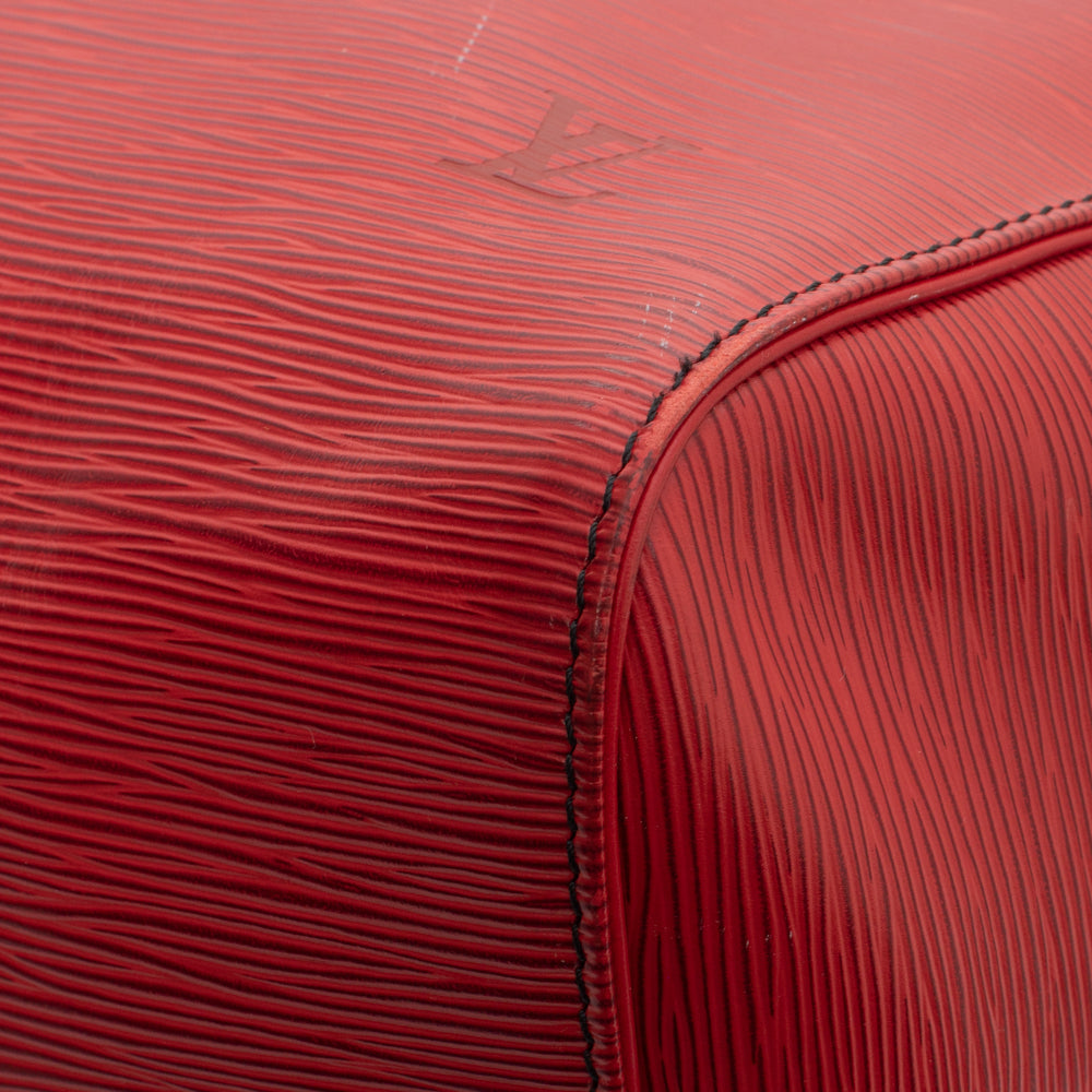 Keepall 50 Vintage en cuir épi rouge