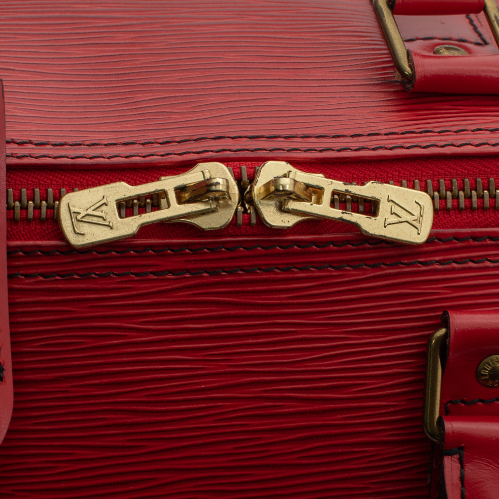 Keepall 50 Vintage en cuir épi rouge