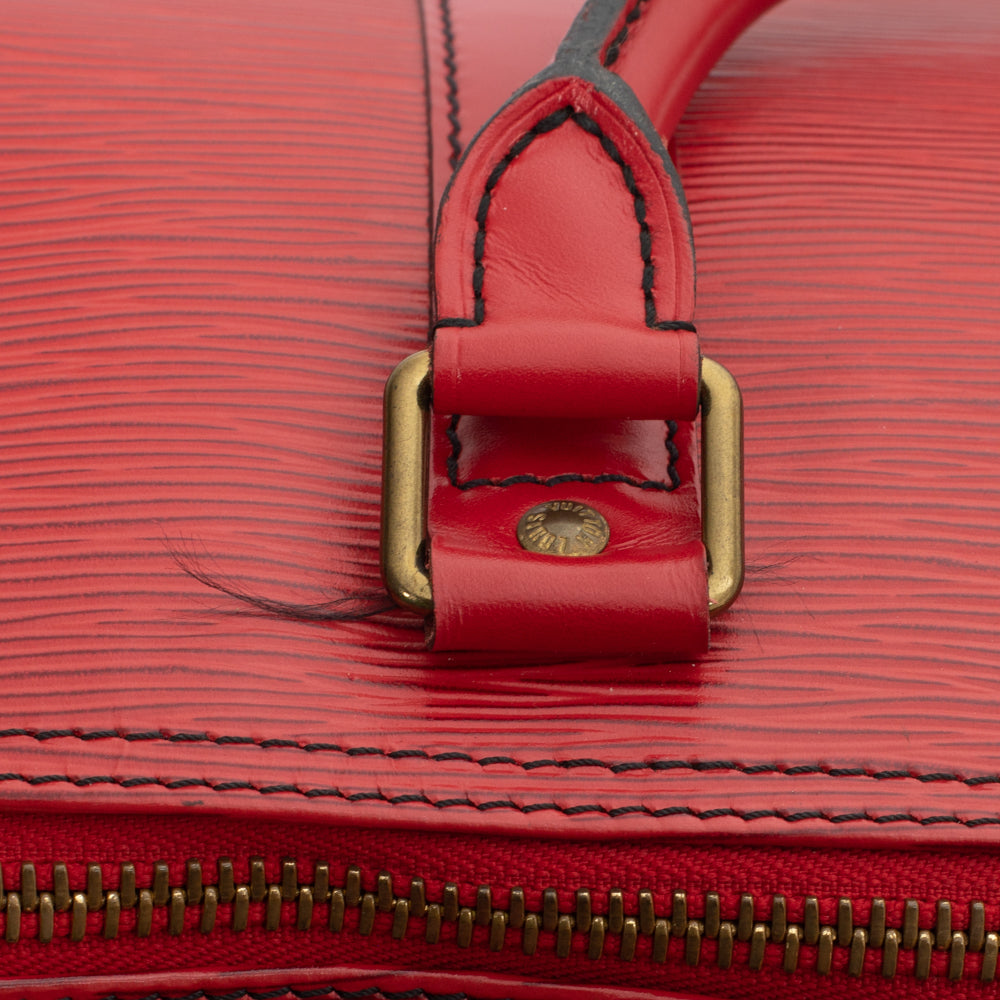 Keepall 50 Vintage en cuir épi rouge