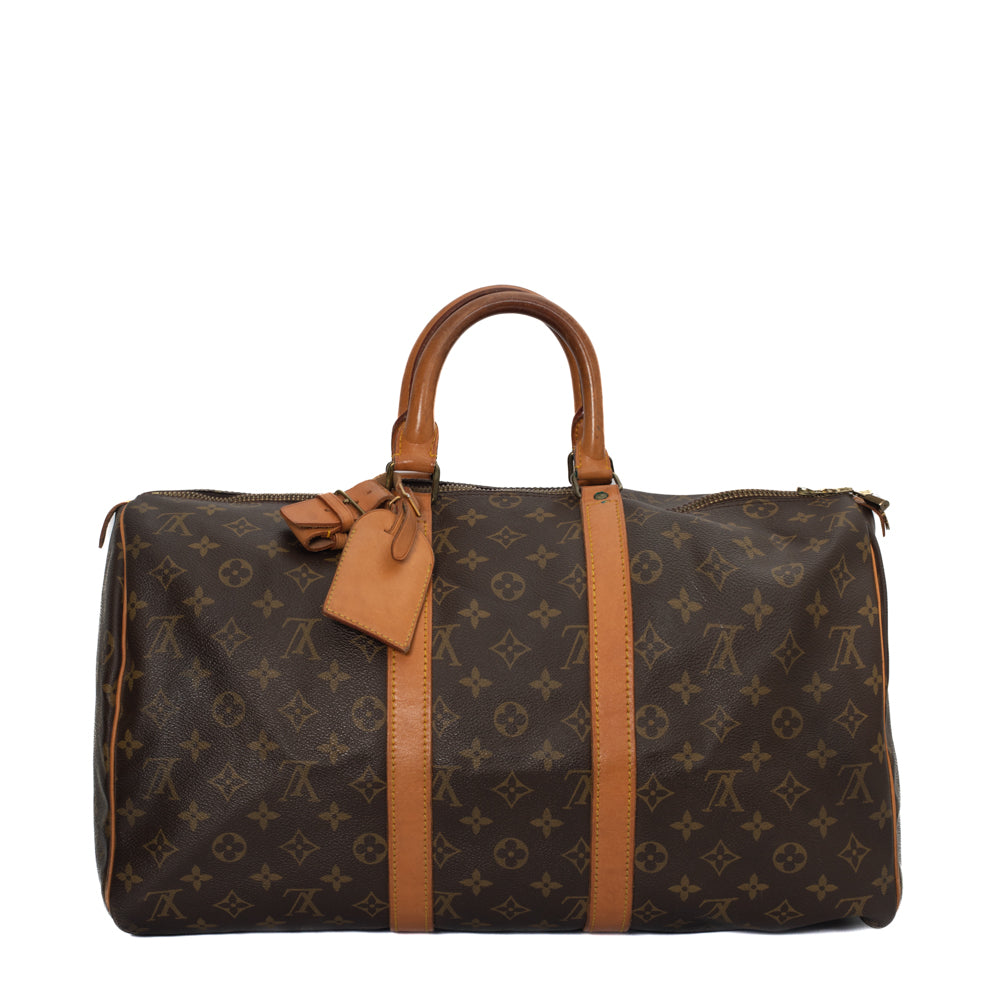 Keepall 45 Vintage en toile monogramme marron